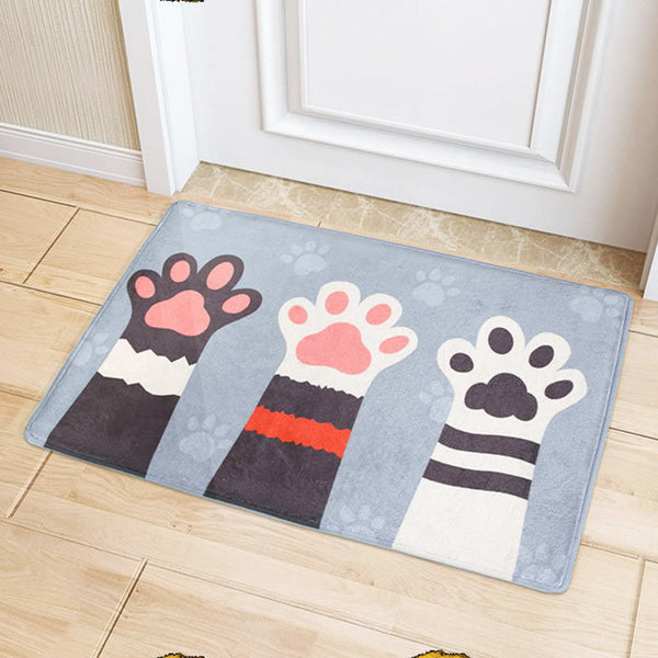 Lovely Cat Hands Doormats Rug