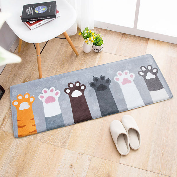 Lovely Cat Hands Doormats Rug