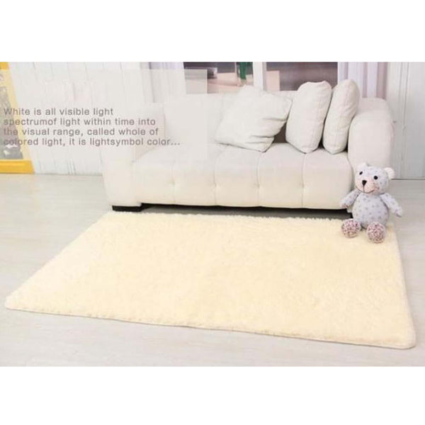 White Shaggy Shag Rugs