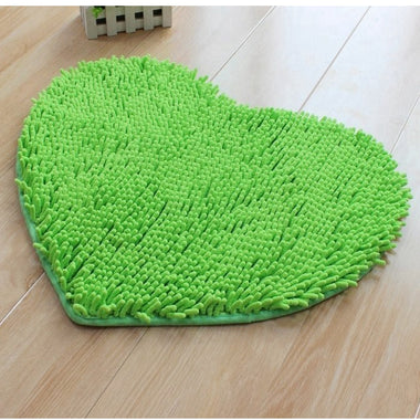 Heart Shape Chenille Small Rug