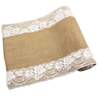 Natural Burlap Table Runner